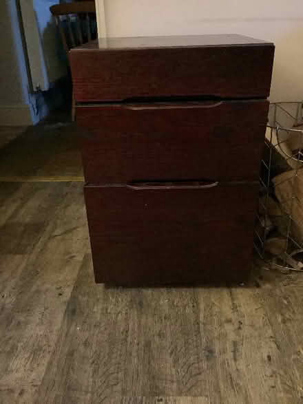 Photo of free Filing cabinet mahogany coloured (Milford DE56)