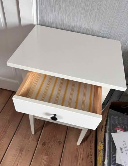 Photo of free White bedside table with drawer (East Wemyss KY1) #2