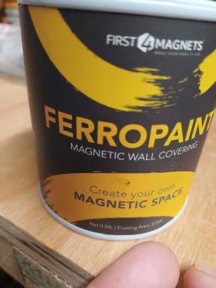 Photo of free Small tin of Ferropaint (magnetic) (IP4) #1