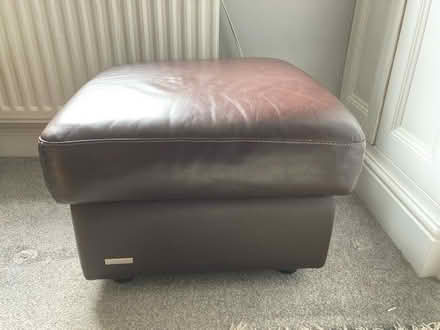 Photo of free Leather pouffe (Cockermouth CA13) #1
