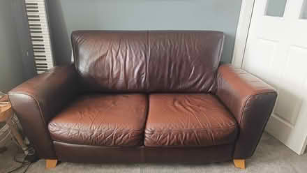 Photo of free 2 seater leather sofa (Dalkeith EH22) #1