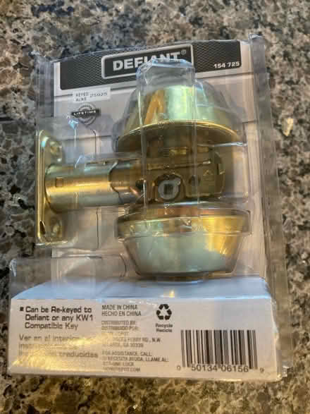 Photo of free Deadbolt lock (Red Oak Hill Rd Farmington CT) #3