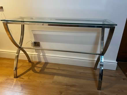 Photo of free Glass and Chrome console table (Poynings, BN45) #1