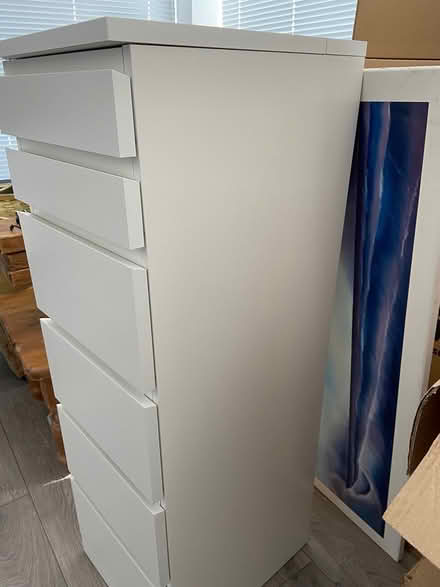 Photo of free Tall white Drawers (Paignton) #4