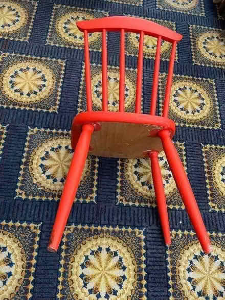 Photo of free Red chair solid wood (Crosspool S10) #2