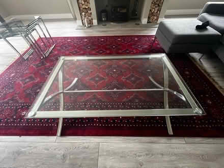 Photo of free Glass and chrome coffee table (Poynings, BN45) #2