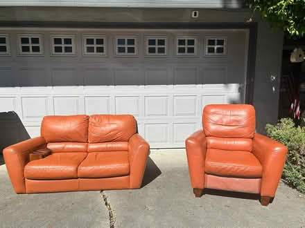 Photo of free Leather Loveseat & Recliner (Pleasant Hill) #1