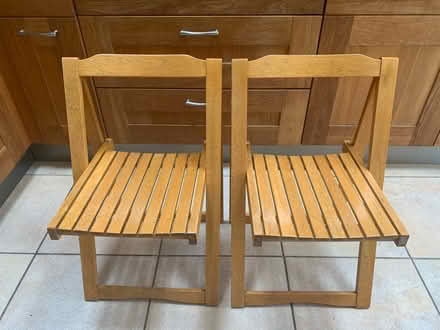 Photo of free Folding chairs (2) (Haywards Heath - near station) #1