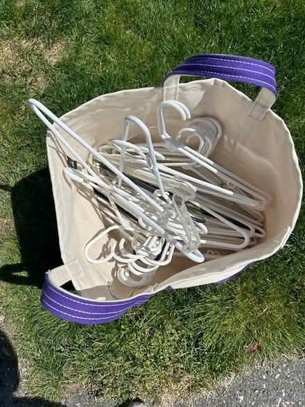 Photo of free White coat hangers (North Medford) #1