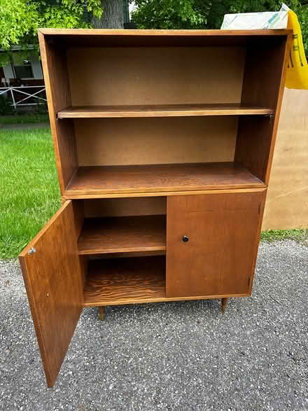 Photo of free Cabinets, bookcase & glassware (St. Clairsville, OH--Anna Dr.) #2