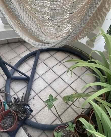 Photo of free Woven hammock and metal stand (Hume Avenue) #3