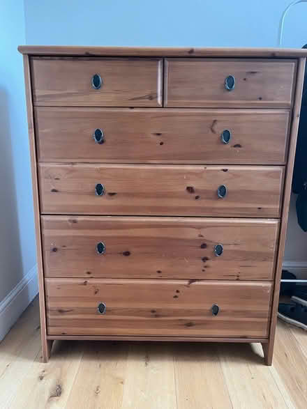 Photo of free IKEA wooden chest of drawers (Walthamstow E17) #2
