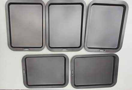 Photo of free Five non-stick metal baking trays - cms 33x26 (Bernards Heath AL1) #1
