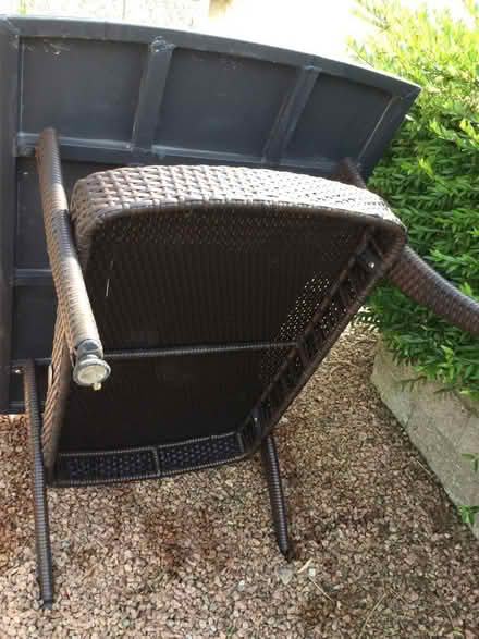 Photo of free Garden ratten coffee table (Westhill Aberdeenshire) #2
