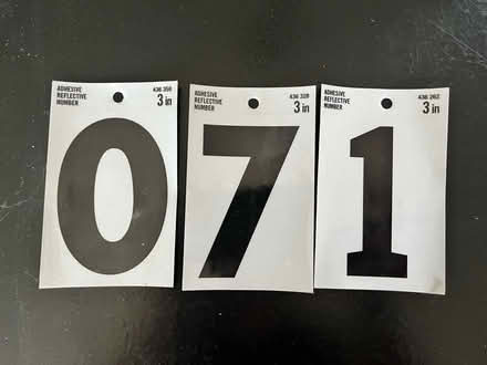 Photo of free Number stickers (Sykesville) #1