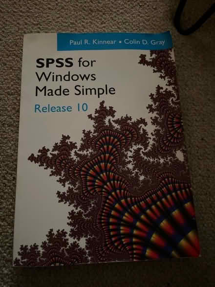 Photo of free SPSS text book (Biddulph Moor) #1