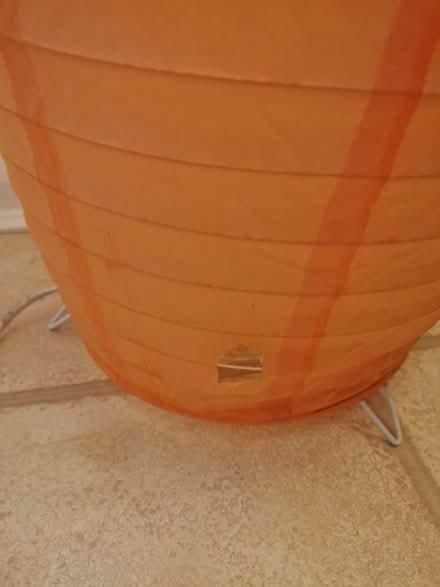 Photo of free Orange paper lamp (Old Woking GU22) #4