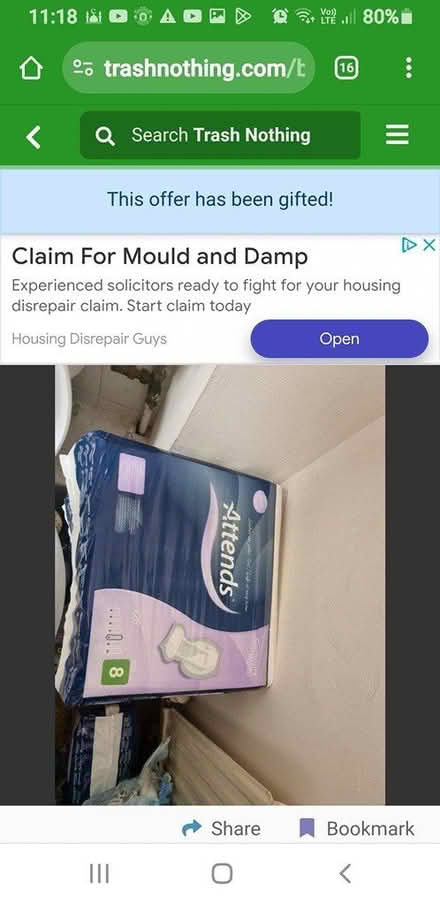 Photo of free Huge supply of incontinence pads (Forest Gate E7) #1