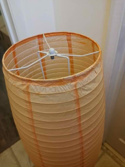 Photo of free Orange paper lamp (Old Woking GU22) #3
