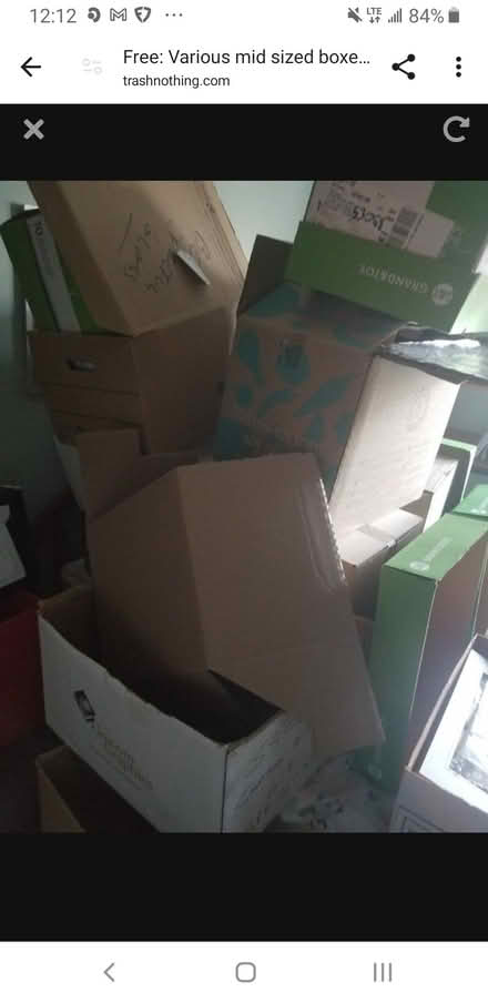 Photo of free A few boxes left (Streetsville l5m1g7) #1
