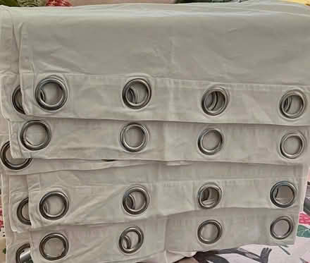 Photo of free Eyelet curtains X 4 - white/linen (Surbiton KT6) #2