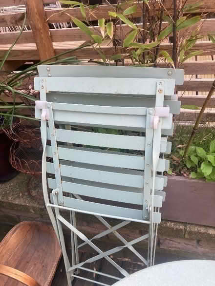Photo of free Fold up garden table and 2 chairs (Abbeville Village SW4) #2
