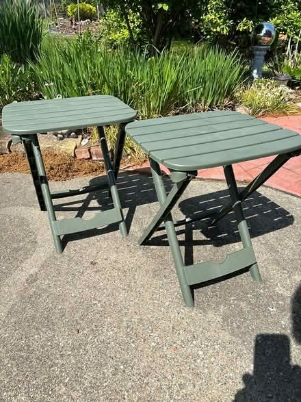 Photo of free Two Small Patio Tables (North Warren) #1