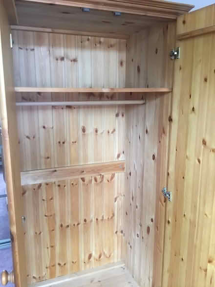 Photo of free Single pine wardrobe (Chaddesden Derby) #2