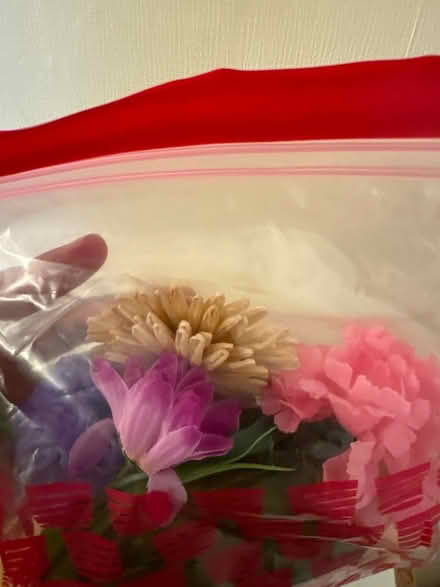 Photo of free Small bag of fabric flowers (Handsworth Wood) #1