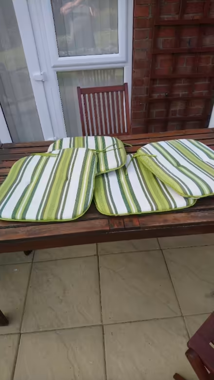 Photo of free Outdoor chair cushions (Formby L37) #1