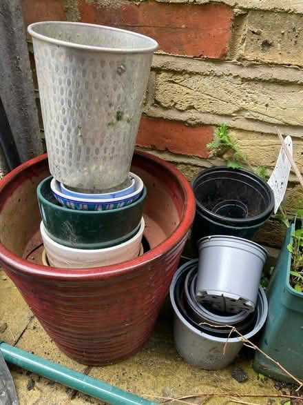 Photo of free Mixed plants pots ceramic & plastic (Wooburn Green, HP10) #1