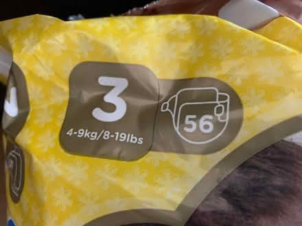 Photo of free Size 3 nappies - 40 left in the pack (Woodley RG5) #2