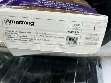 Photo of free 18 pcs Armstrong Vinyl Flooring (Chestnut Hill) #4