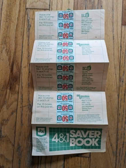 Photo of free S&H Green Stamp Book - collectable? (Pawtucketville / Lowell) #1