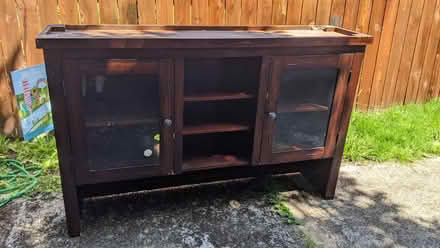 Photo of free Solid wood Entertainment stand (W Vancouver (Hazel Dell)) #1