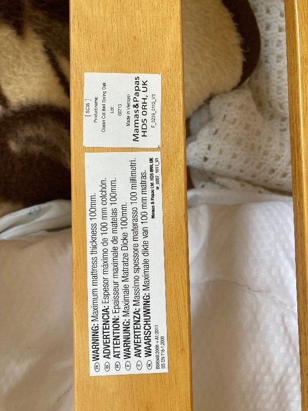 Free Cot bed Mamas and Papas Ocean (Petts Wood BR5) Bromley Freegle