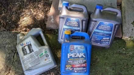 Photo of free Leftover antifreeze and oil (W Vancouver (Hazel Dell))