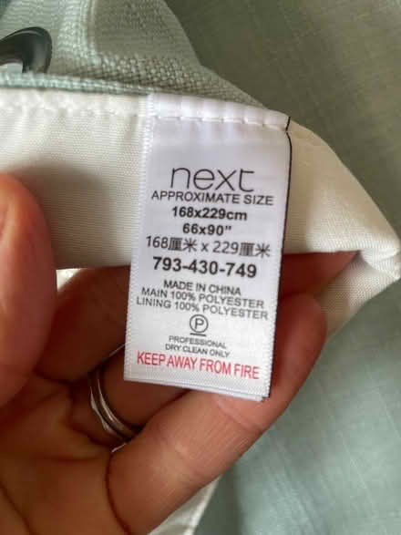Photo of free Next eyelet tassel lined curtains blue (Alderley Edge SK9) #1