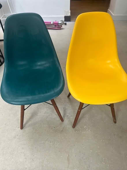 Photo of free Two eames style plastic chairs (S10 Ranmoor) #1