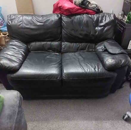 Photo of free Leather couch 2 seater (Rock Ferry CH42) #1