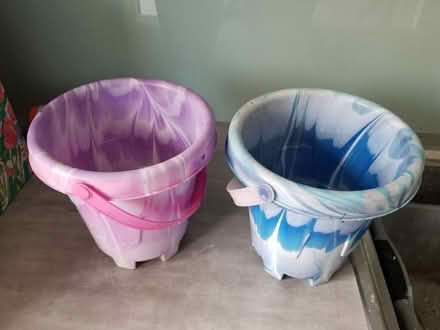 Photo of free Two Kids Sand Castle Buckets (Canonmills EH3) #1