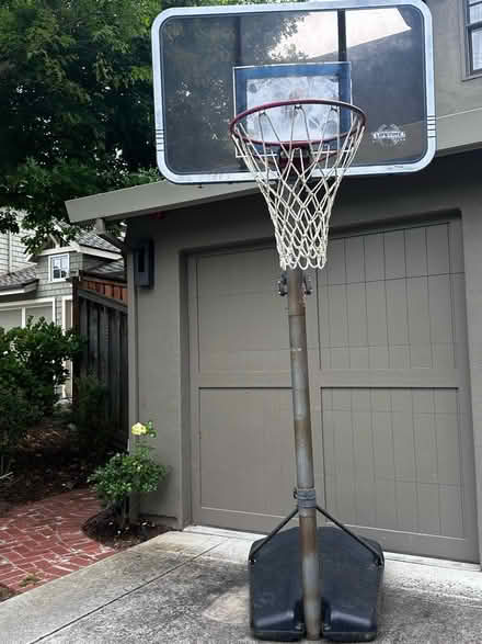 Photo of free Basketball stand and hoop (Cupertino California)