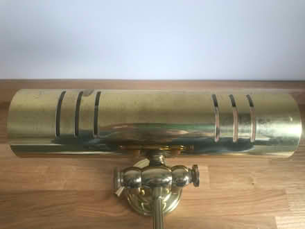 Photo of free Brass picture wall light (Biddulph Moor) #1