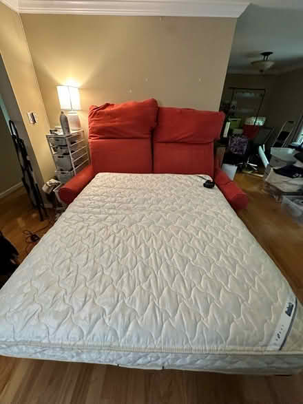 Photo of free Red Lazy Boy Queen-Size Sleep Sofa (Near Lake Anne in Reston)