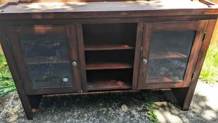 Photo of free Solid wood Entertainment stand (W Vancouver (Hazel Dell)) #4
