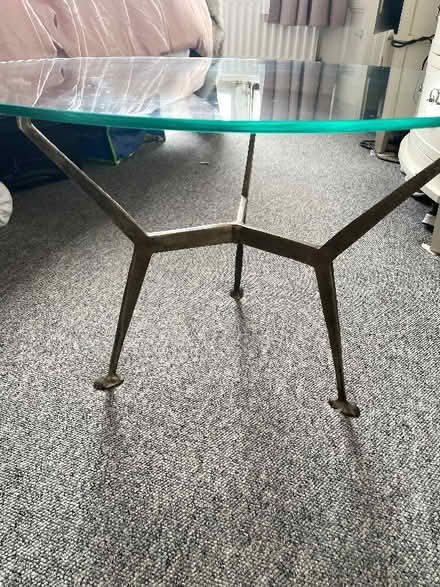 Photo of free Glass and brass coffee table (Seven Dials BN1) #2