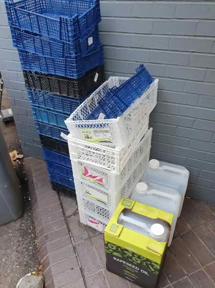 Photo of free Plastic stacking crates (SE14) #1