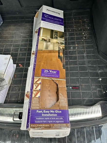 Photo of free 18 pcs Armstrong Vinyl Flooring (Chestnut Hill) #1