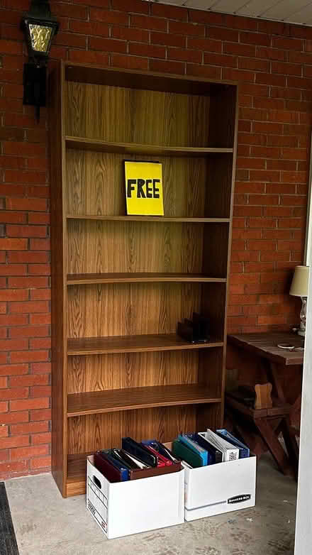 Photo of free Bookcase-7'x3', Laminate (St. Clairsville, OH--Anna Dr.) #1