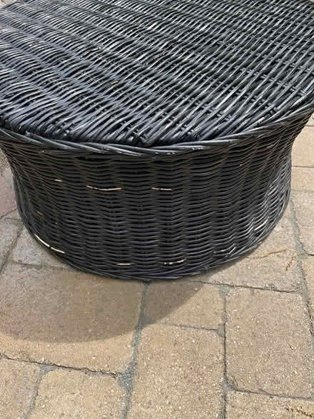 Photo of free Outdoor wicker table/ottoman (between Dascomb and Clark Road) #2